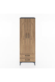 Hyperion Dolap Tek Raflı 2 Çekmeceli Tek Askılı 60x44x182 - S56M029V6B