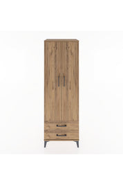 Hyperion Dolap Tek Raflı 2 Çekmeceli Tek Askılı 60x44x182 - S56M029V9B