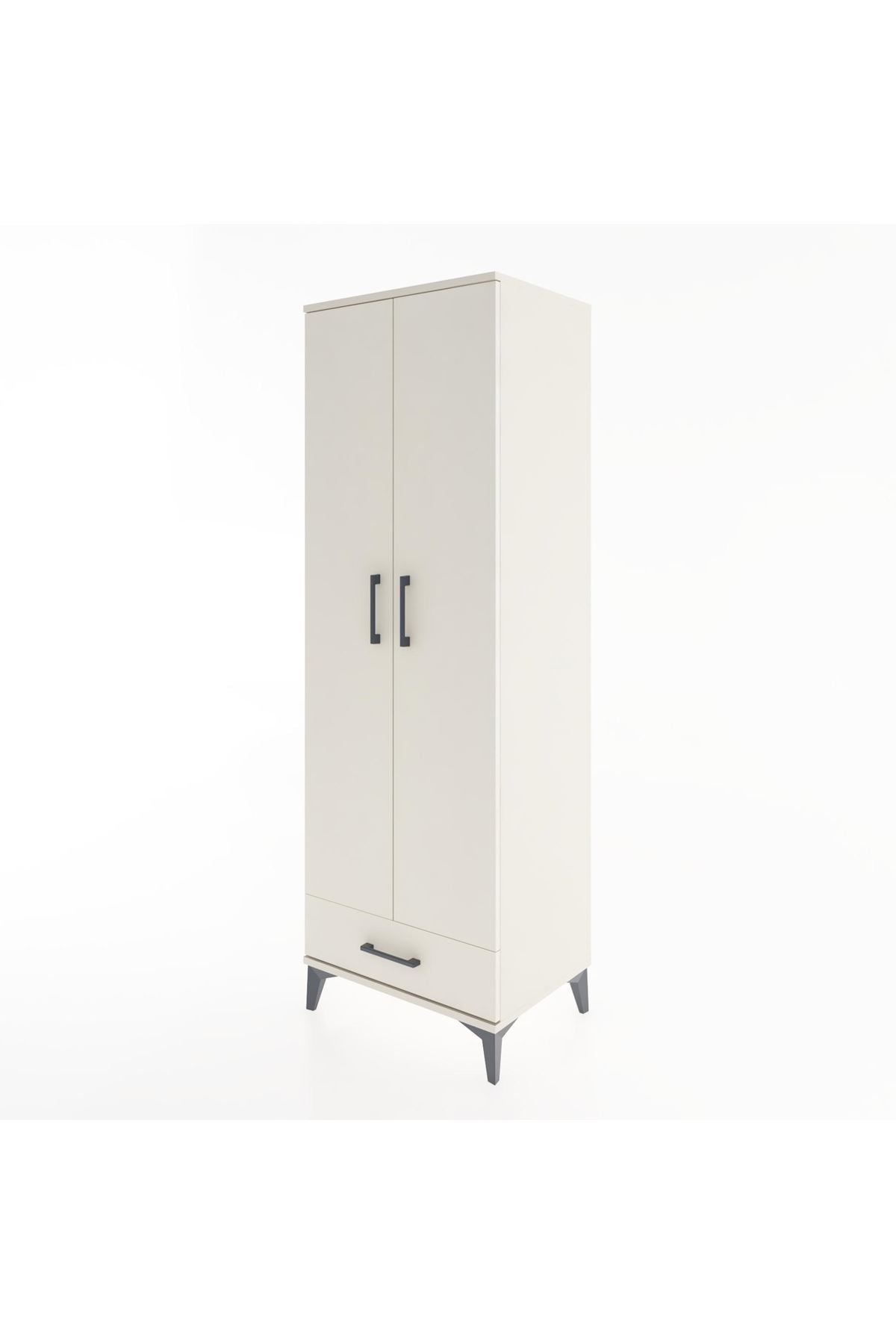 Hyperion Dolap 2 Raflı Tek Çekmeceli Tek Askılı 60x44x182 - S56M030V1B