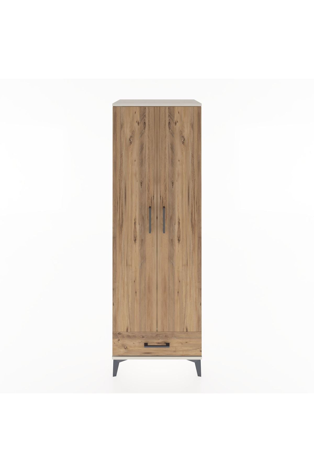 Hyperion Dolap 2 Raflı Tek Çekmeceli Tek Askılı 60x44x182 - S56M030V3B
