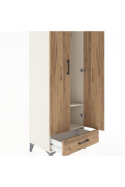 Hyperion Dolap 2 Raflı Tek Çekmeceli Tek Askılı 60x44x182 - S56M030V3B