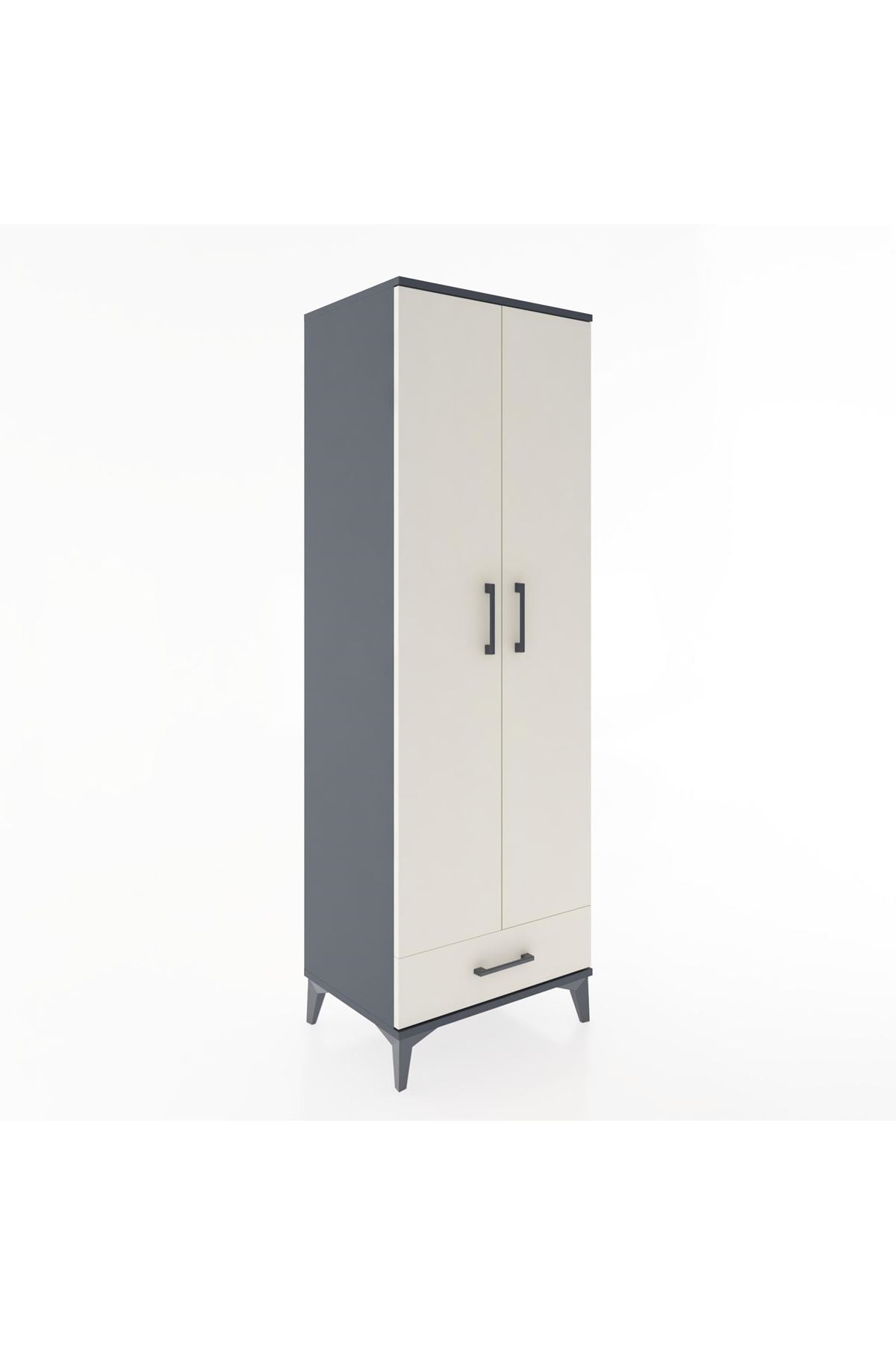 Hyperion Dolap 2 Raflı Tek Çekmeceli Tek Askılı 60x44x182 - S56M030V4B