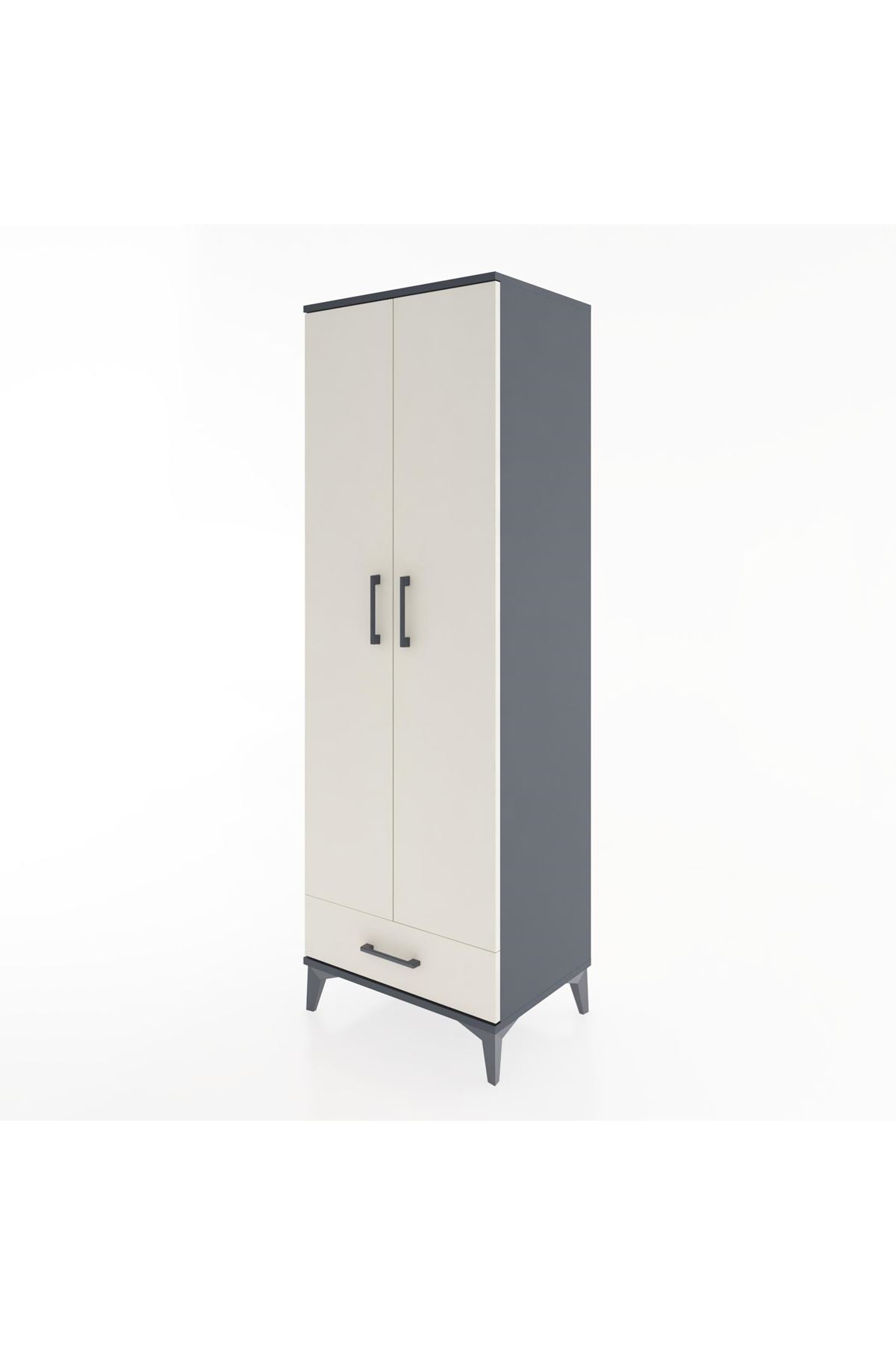 Hyperion Dolap 2 Raflı Tek Çekmeceli Tek Askılı 60x44x182 - S56M030V4B