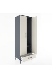 Hyperion Dolap 2 Raflı Tek Çekmeceli Tek Askılı 60x44x182 - S56M030V4B