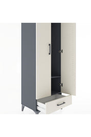 Hyperion Dolap 2 Raflı Tek Çekmeceli Tek Askılı 60x44x182 - S56M030V4B