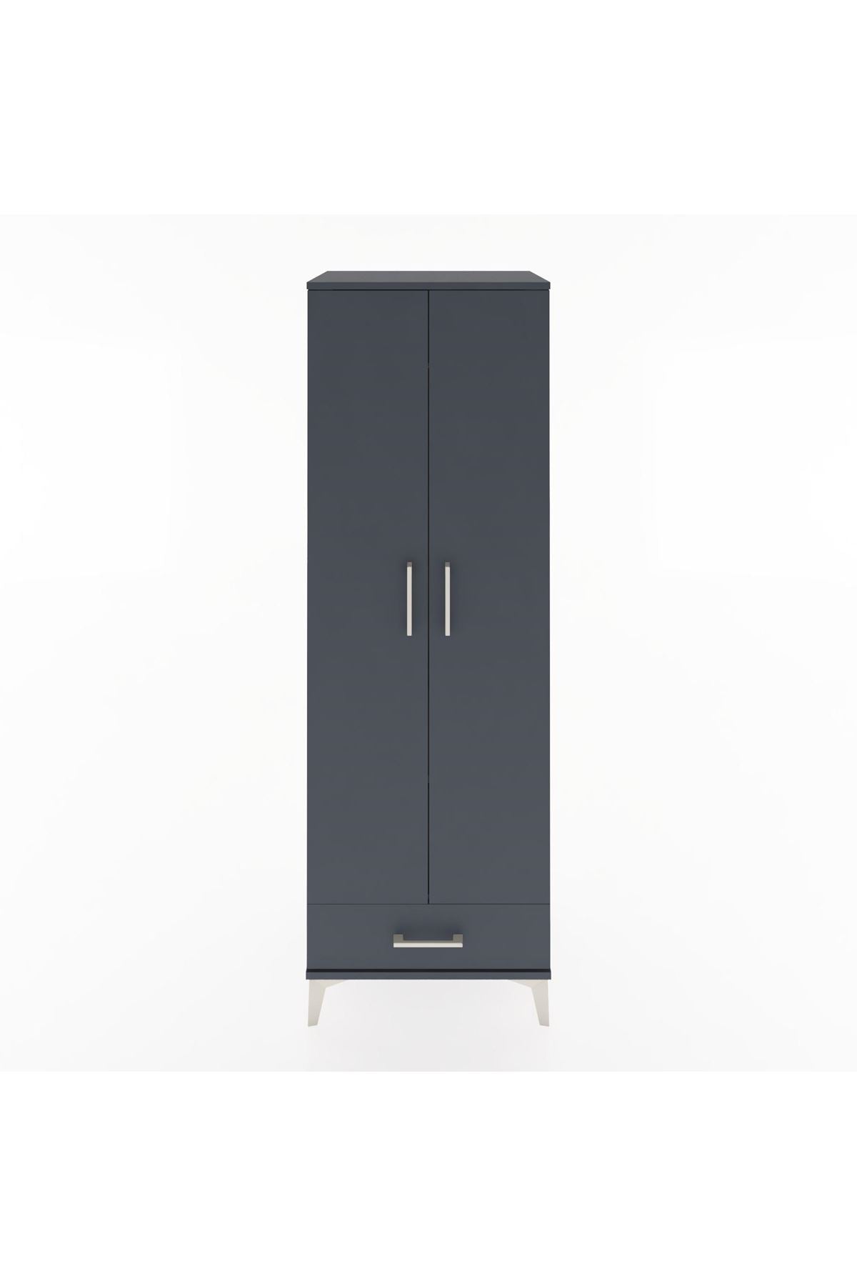 Hyperion Dolap 2 Raflı Tek Çekmeceli Tek Askılı 60x44x182 - S56M030V5B