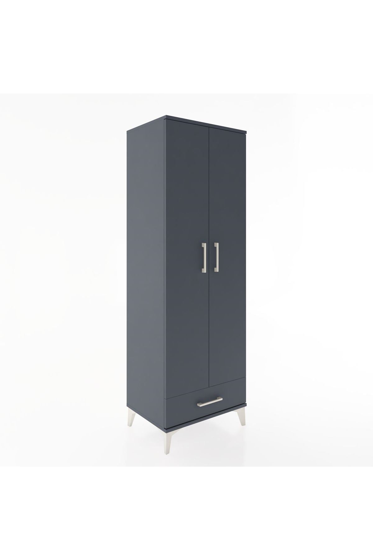 Hyperion Dolap 2 Raflı Tek Çekmeceli Tek Askılı 60x44x182 - S56M030V5B