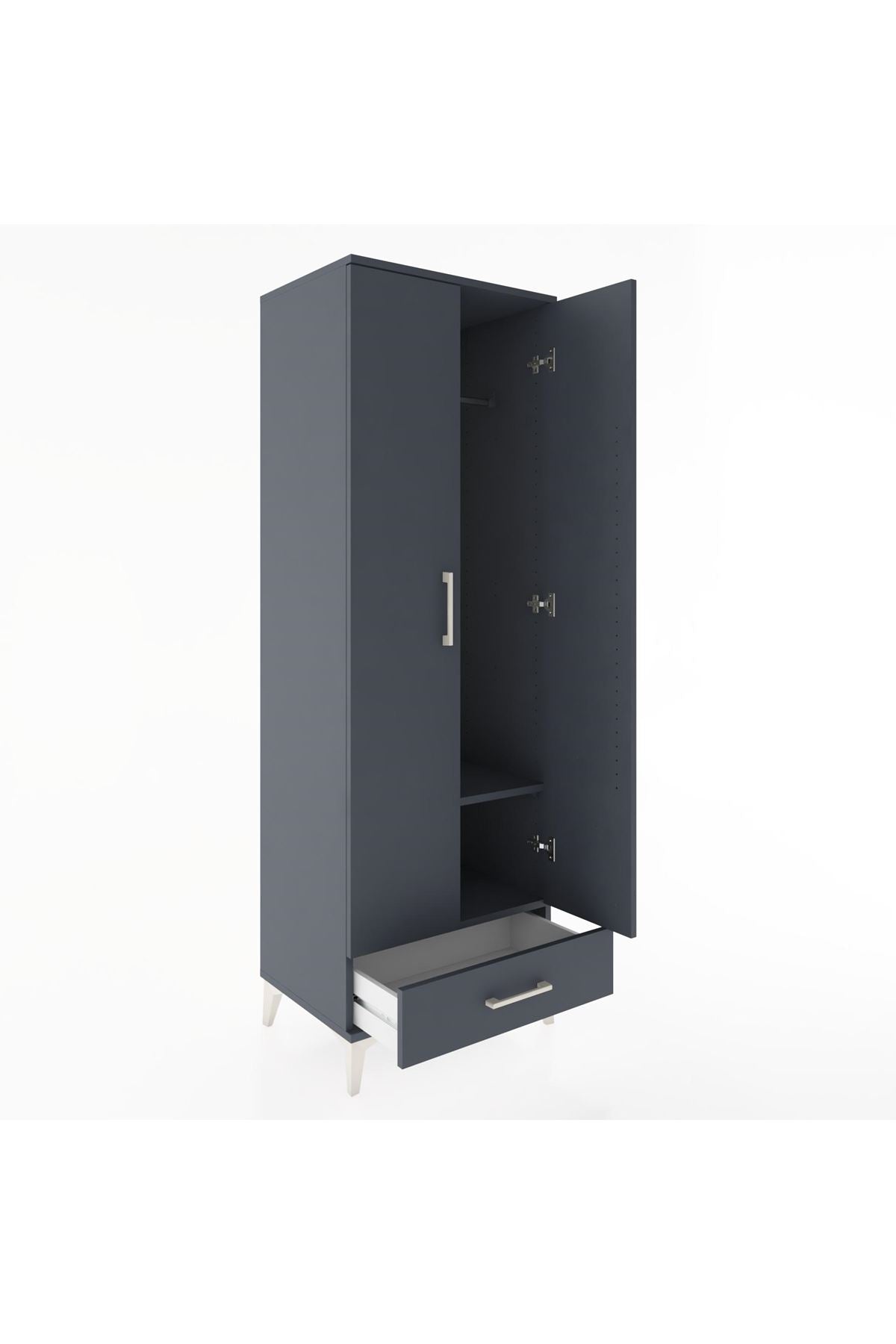 Hyperion Dolap 2 Raflı Tek Çekmeceli Tek Askılı 60x44x182 - S56M030V5B