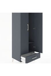 Hyperion Dolap 2 Raflı Tek Çekmeceli Tek Askılı 60x44x182 - S56M030V5B