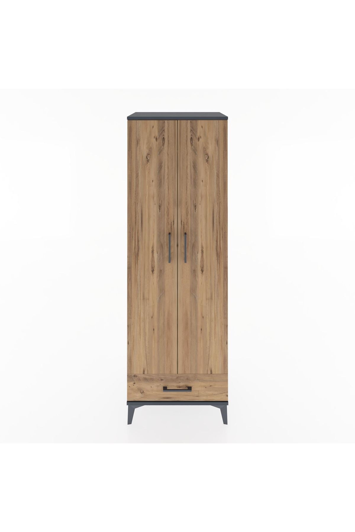 Hyperion Dolap 2 Raflı Tek Çekmeceli Tek Askılı 60x44x182 - S56M030V6B