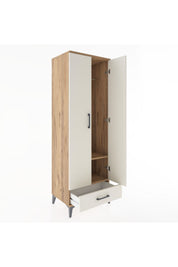 Hyperion Dolap 2 Raflı Tek Çekmeceli Tek Askılı 60x44x182 - S56M030V7B