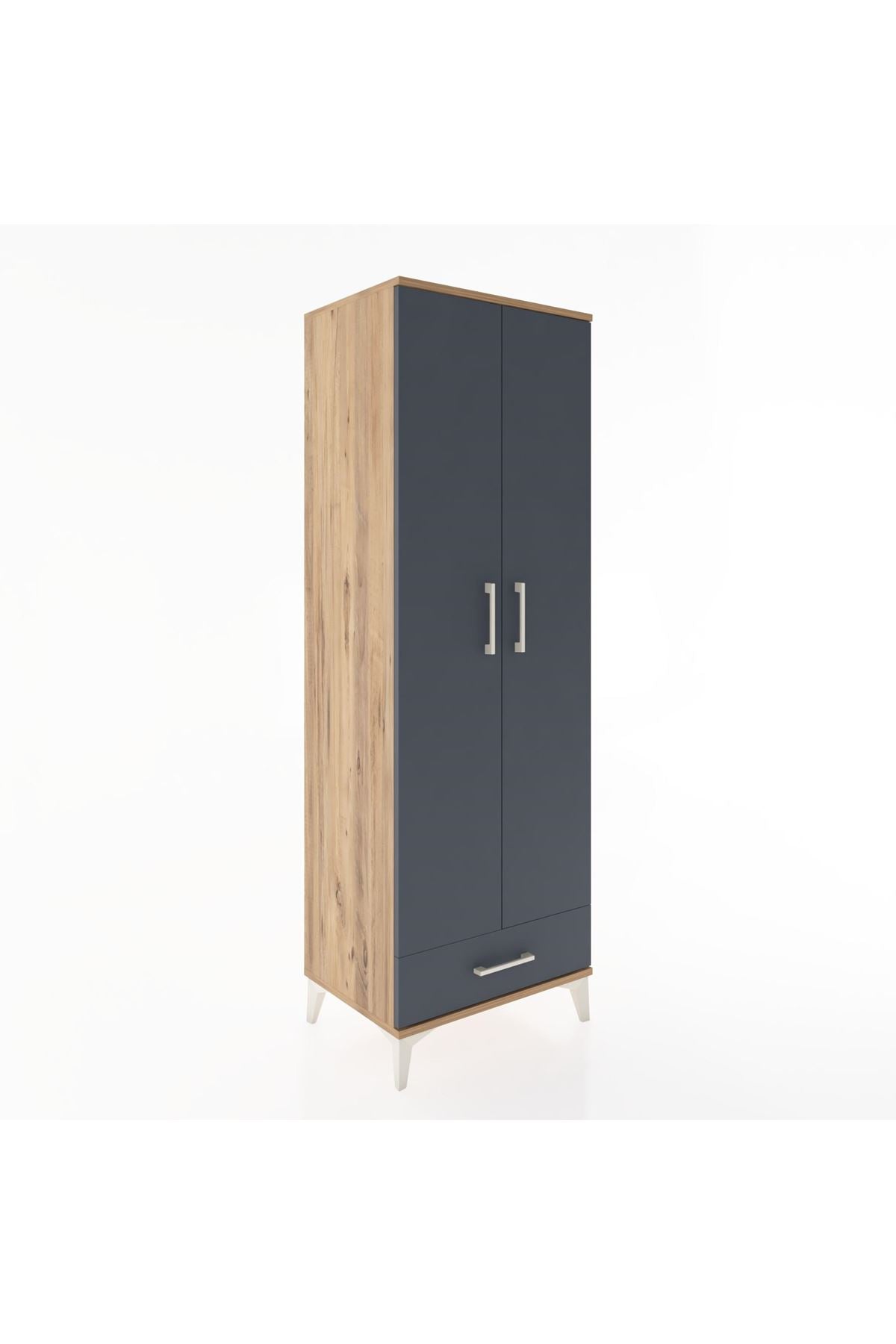 Hyperion Dolap 2 Raflı Tek Çekmeceli Tek Askılı 60x44x182 - S56M030V8B