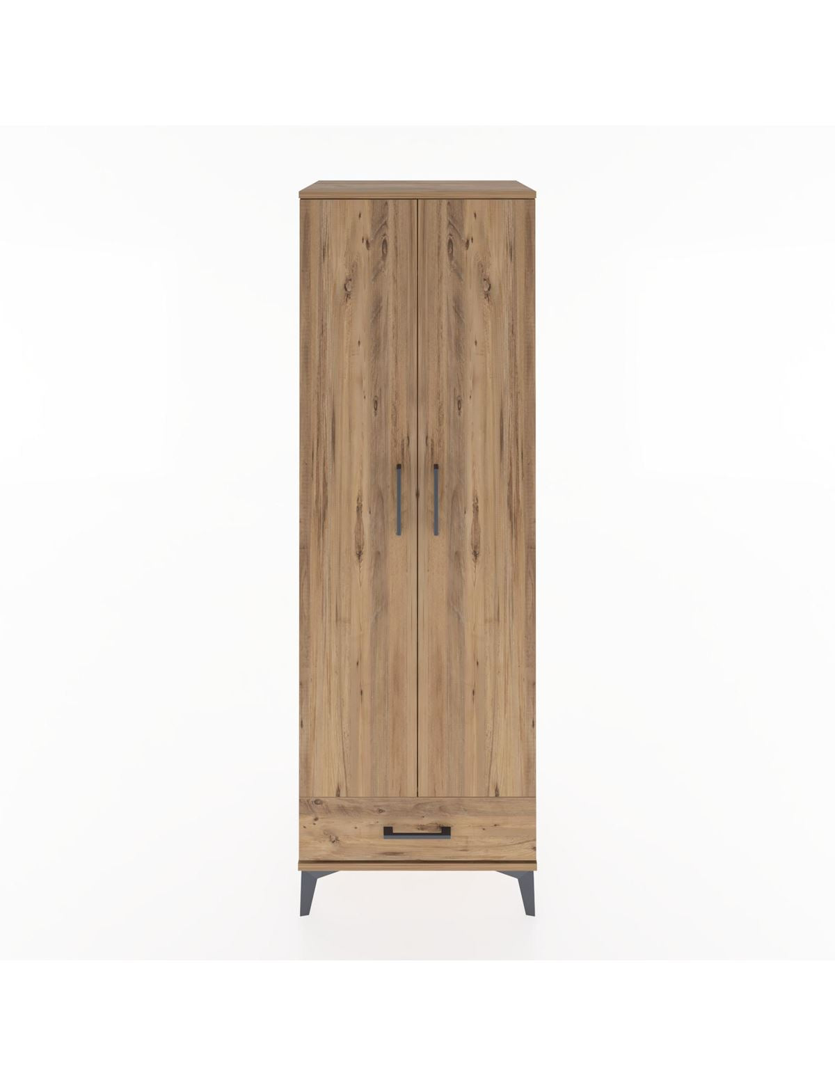 Hyperion Dolap 2 Raflı Tek Çekmeceli Tek Askılı 60x44x182 - S56M030V9B