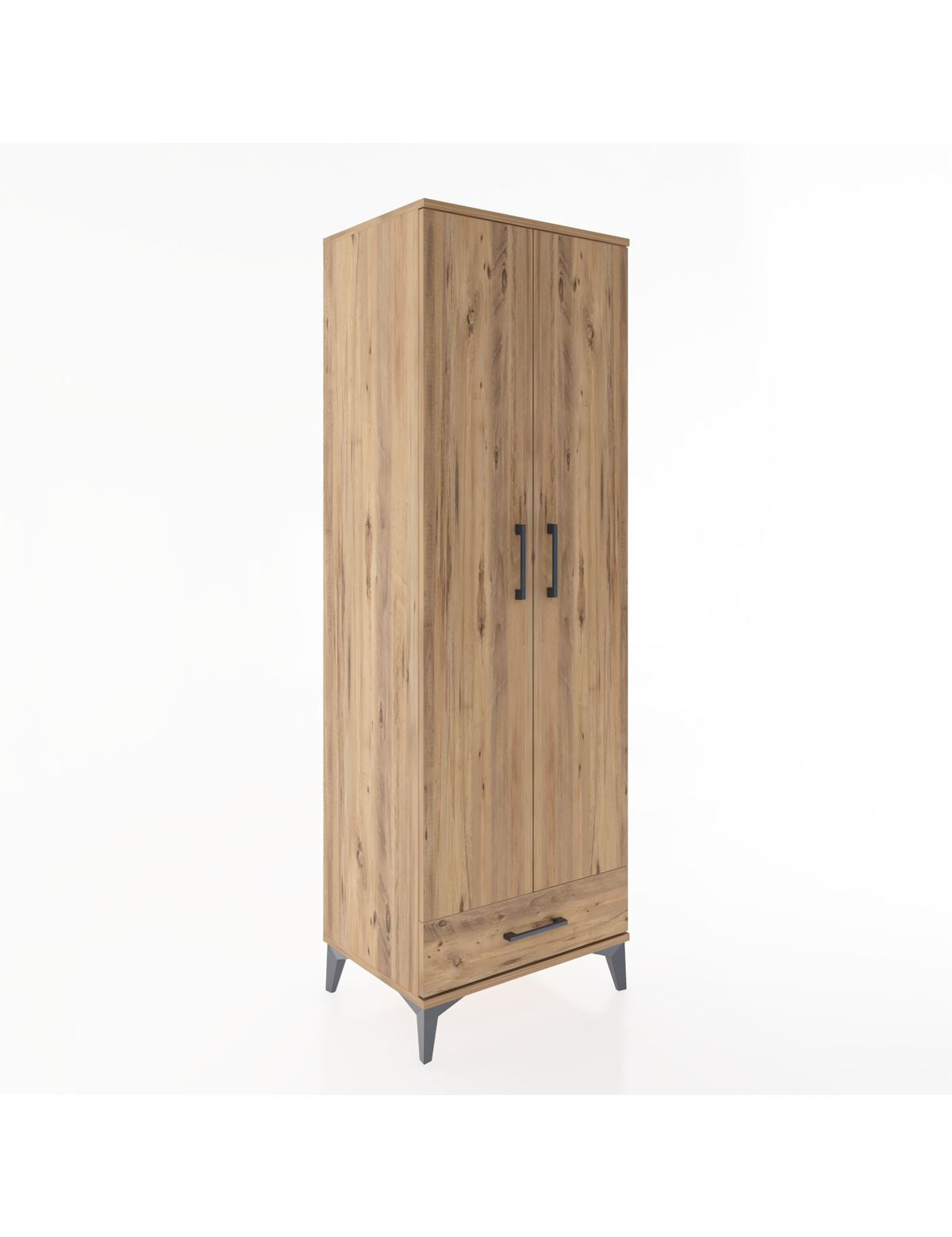 Hyperion Dolap 2 Raflı Tek Çekmeceli Tek Askılı 60x44x182 - S56M030V9B