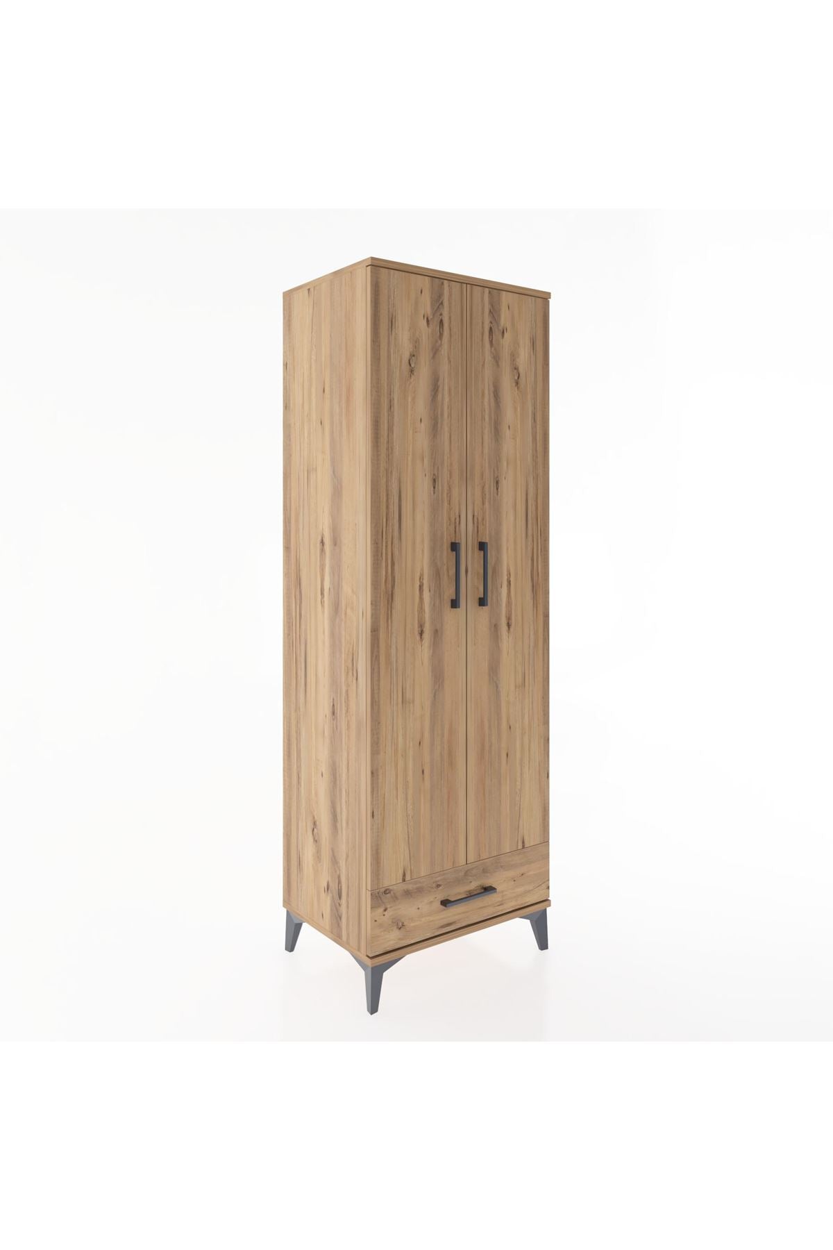 Hyperion Dolap 2 Raflı Tek Çekmeceli Tek Askılı 60x44x182 - S56M030V9B