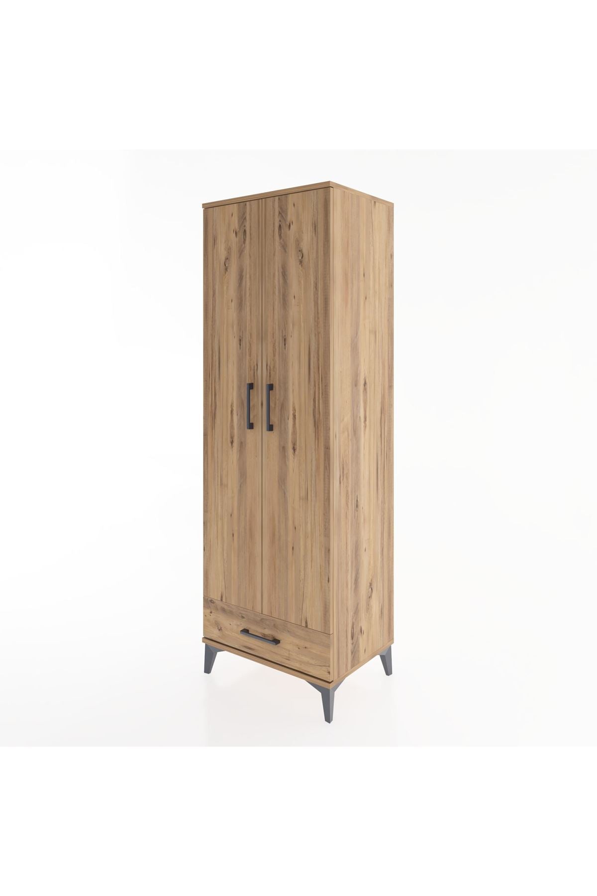 Hyperion Dolap 2 Raflı Tek Çekmeceli Tek Askılı 60x44x182 - S56M030V9B