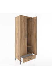 Hyperion Dolap 2 Raflı Tek Çekmeceli Tek Askılı 60x44x182 - S56M030V9B