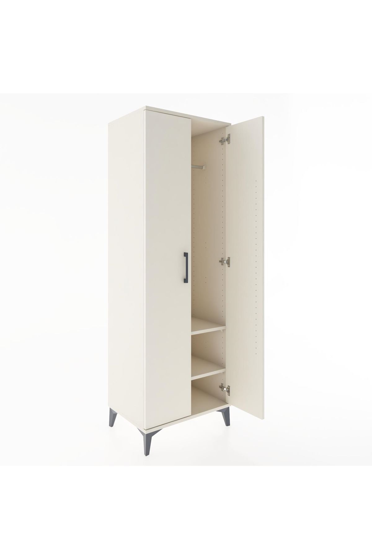 Hyperion Dolap 2 Raflı 2 Kapaklı Tek Askılı 60x44x182 - S56M031V1B