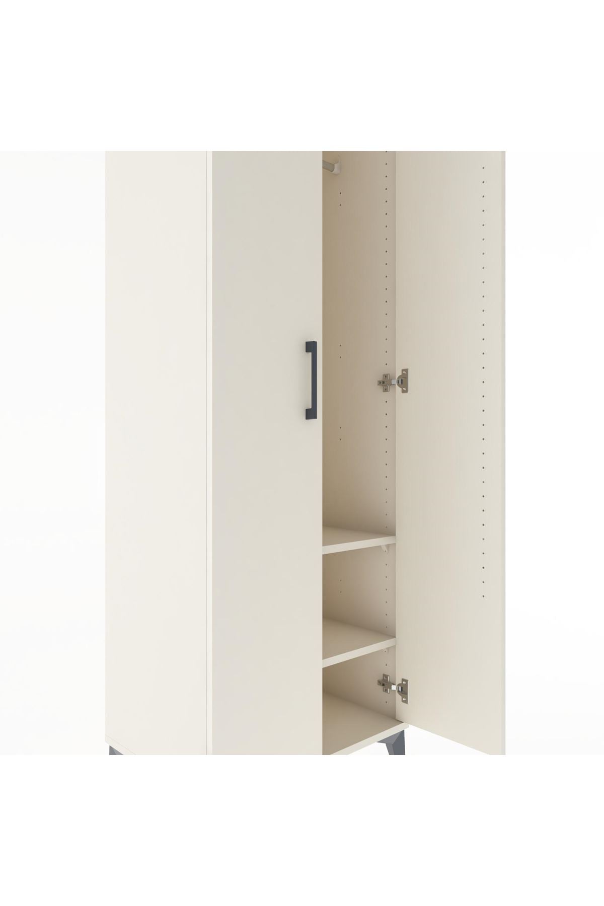 Hyperion Dolap 2 Raflı 2 Kapaklı Tek Askılı 60x44x182 - S56M031V1B