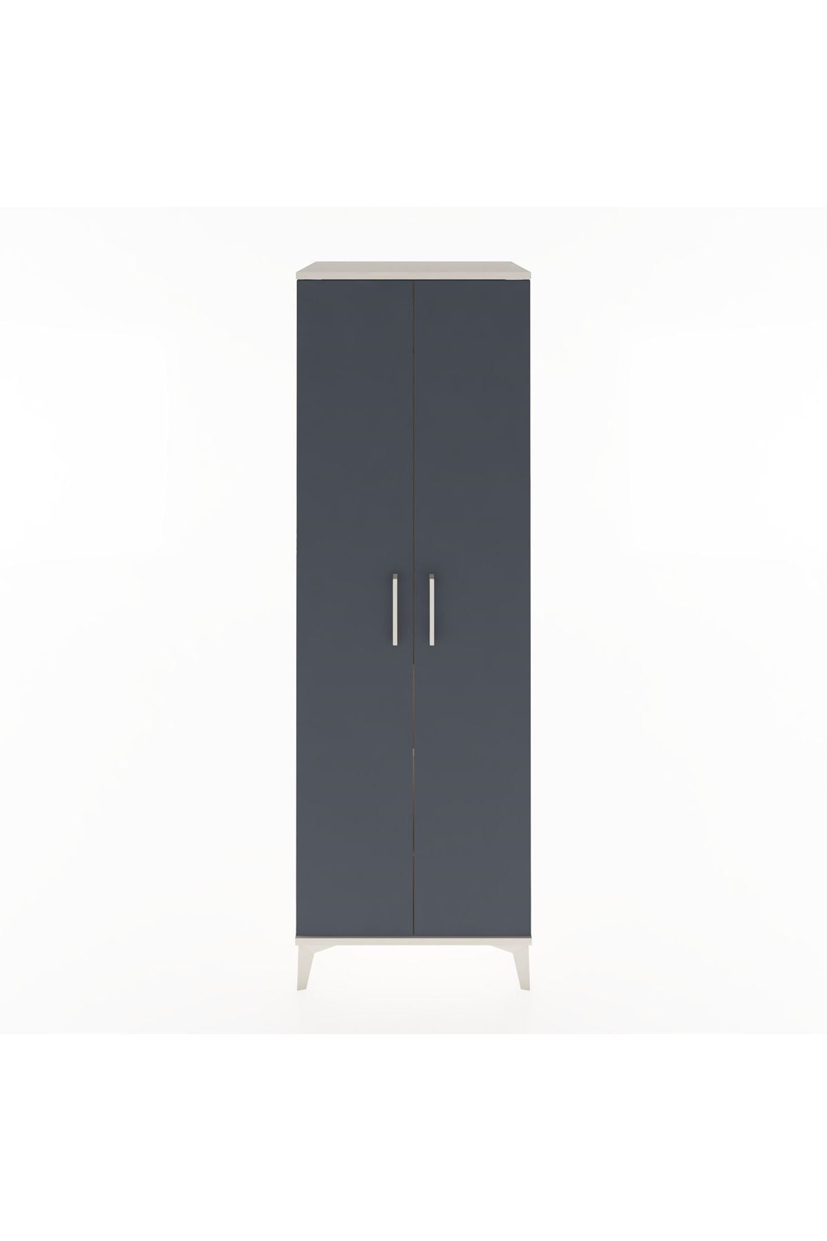 Hyperion Dolap 2 Raflı 2 Kapaklı Tek Askılı 60x44x182 - S56M031V2B