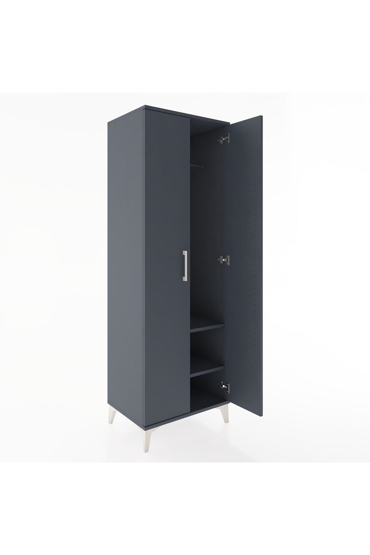 Hyperion Dolap 2 Raflı 2 Kapaklı Tek Askılı 60x44x182 - S56M031V5B