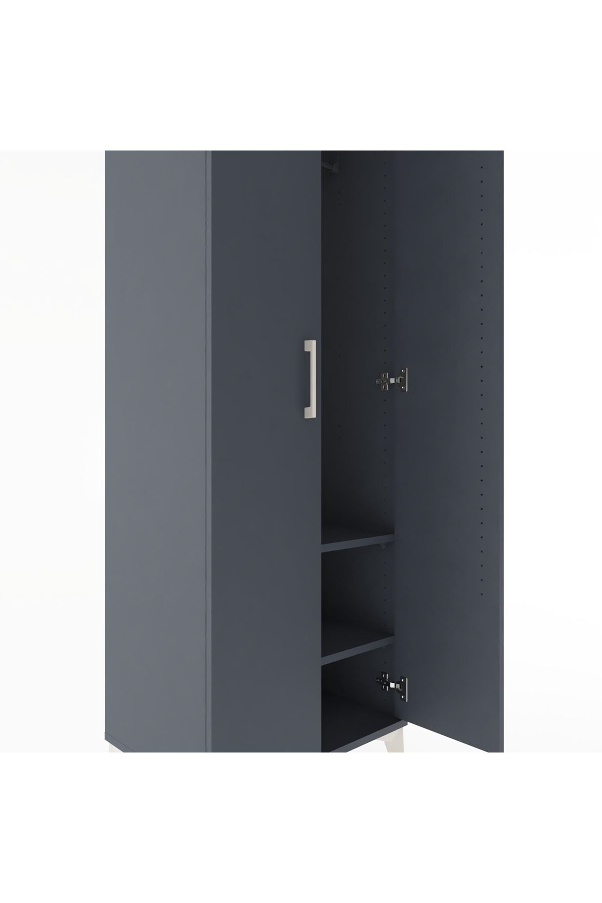 Hyperion Dolap 2 Raflı 2 Kapaklı Tek Askılı 60x44x182 - S56M031V5B
