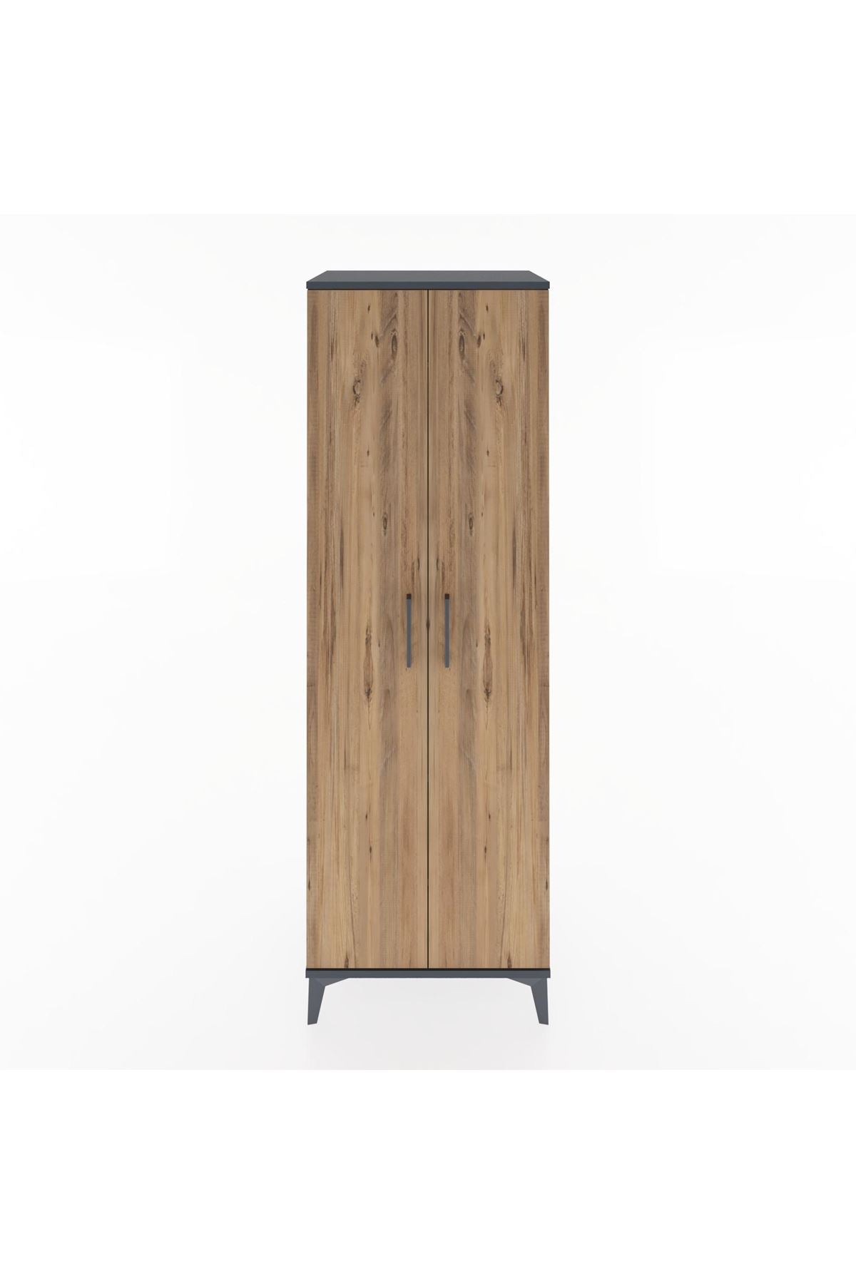 Hyperion Dolap 2 Raflı 2 Kapaklı Tek Askılı 60x44x182 - S56M031V6B