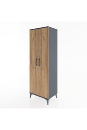 Hyperion Dolap 2 Raflı 2 Kapaklı Tek Askılı 60x44x182 - S56M031V6B