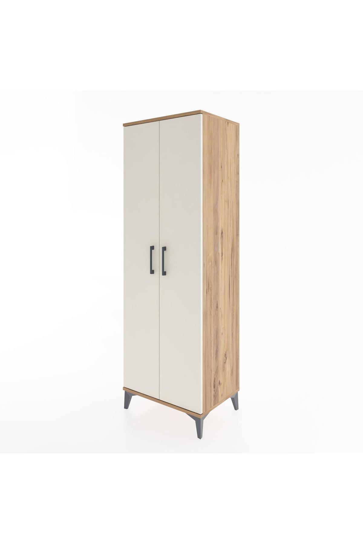 Hyperion Dolap 2 Raflı 2 Kapaklı Tek Askılı 60x44x182 - S56M031V7B