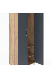Hyperion Dolap 2 Raflı 2 Kapaklı Tek Askılı 60x44x182 - S56M031V8B