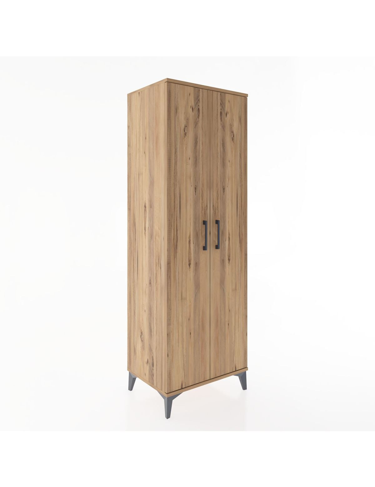 Hyperion Dolap 2 Raflı 2 Kapaklı Tek Askılı 60x44x182 - S56M031V9B