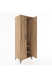 Hyperion Dolap 2 Raflı 2 Kapaklı Tek Askılı 60x44x182 - S56M031V9B