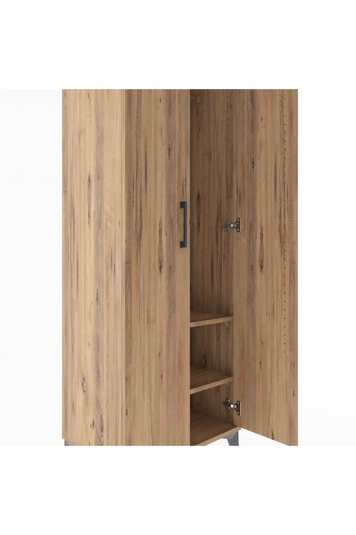 Hyperion Dolap 2 Raflı 2 Kapaklı Tek Askılı 60x44x182 - S56M031V9B