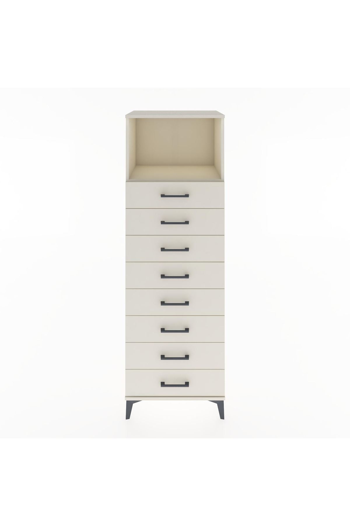 Hyperion Dolap Tek Raflı 8 Çekmeceli 60x44x182 - S56M032V1B