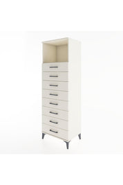 Hyperion Dolap Tek Raflı 8 Çekmeceli 60x44x182 - S56M032V1B