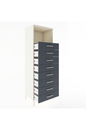 Hyperion Dolap Tek Raflı 8 Çekmeceli 60x44x182 - S56M032V2B