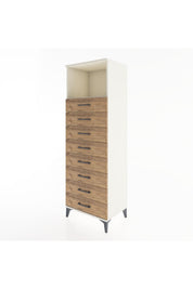 Hyperion Dolap Tek Raflı 8 Çekmeceli 60x44x182 - S56M032V3B