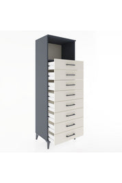 Hyperion Dolap Tek Raflı 8 Çekmeceli 60x44x182 - S56M032V4B
