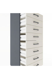 Hyperion Dolap Tek Raflı 8 Çekmeceli 60x44x182 - S56M032V4B