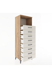 Hyperion Dolap Tek Raflı 8 Çekmeceli 60x44x182 - S56M032V7B