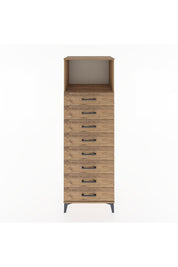 Hyperion Dolap Tek Raflı 8 Çekmeceli 60x44x182 - S56M032V9B