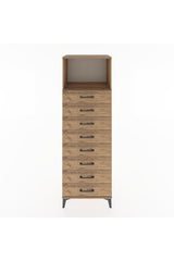 Hyperion Dolap Tek Raflı 8 Çekmeceli 60x44x182