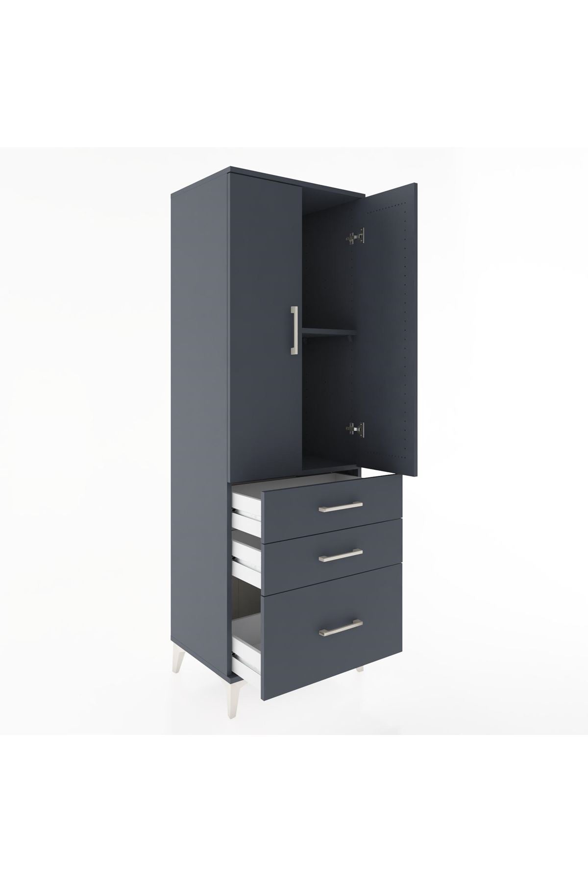Hyperion Dolap 2 Raflı 3 Çekmeceli 2 Kapaklı 60x44x182 - S56M014V5B