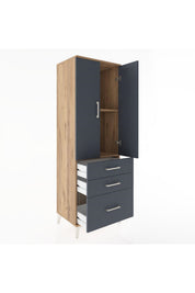 Hyperion Dolap 2 Raflı 3 Çekmeceli 2 Kapaklı 60x44x182 - S56M014V8B