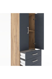 Hyperion Dolap 2 Raflı 3 Çekmeceli 2 Kapaklı 60x44x182 - S56M014V8B