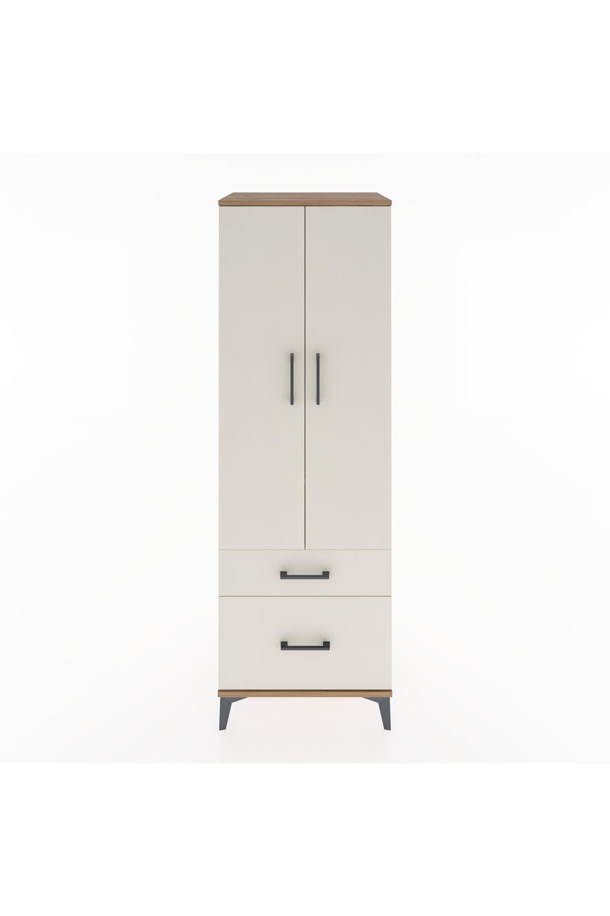 Hyperion Dolap 4 Raflı 2 Çekmeceli 2 Kapaklı 60x44x182 - S56M015V7B