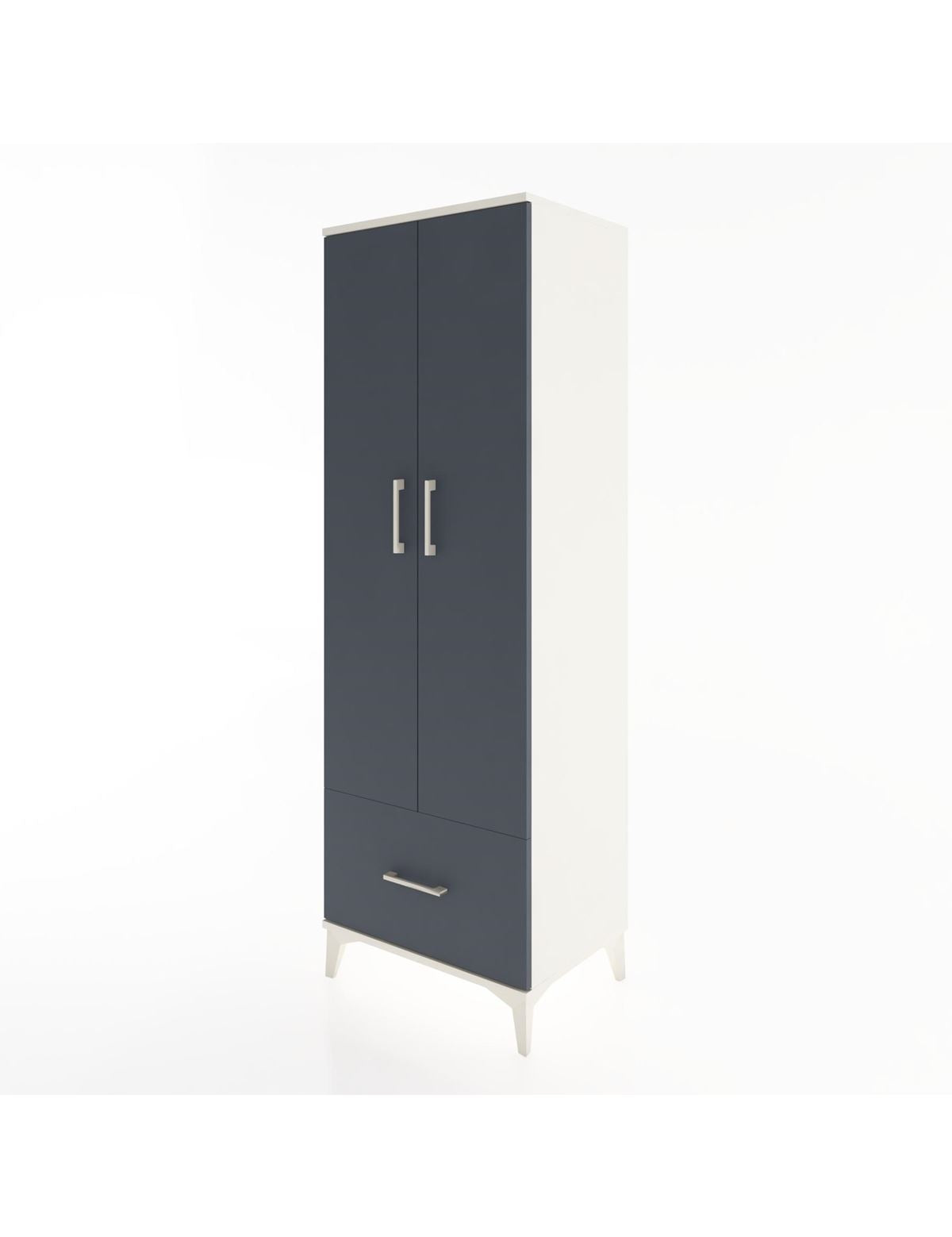 Hyperion Dolap 4 Raflı Tek Çekmeceli 2 Kapaklı 60x44x182 - S56M016V2B