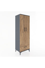 Hyperion Dolap 4 Raflı Tek Çekmeceli 2 Kapaklı 60x44x182 - S56M016V6B