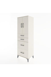 Hyperion Dolap Tek Raflı 4 Çekmeceli 2 Kapaklı 60x44x182 - S56M019V1B
