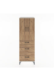 Hyperion Dolap 2 Raflı 3 Çekmeceli 2 Kapaklı 60x44x182 - S56M020V3B